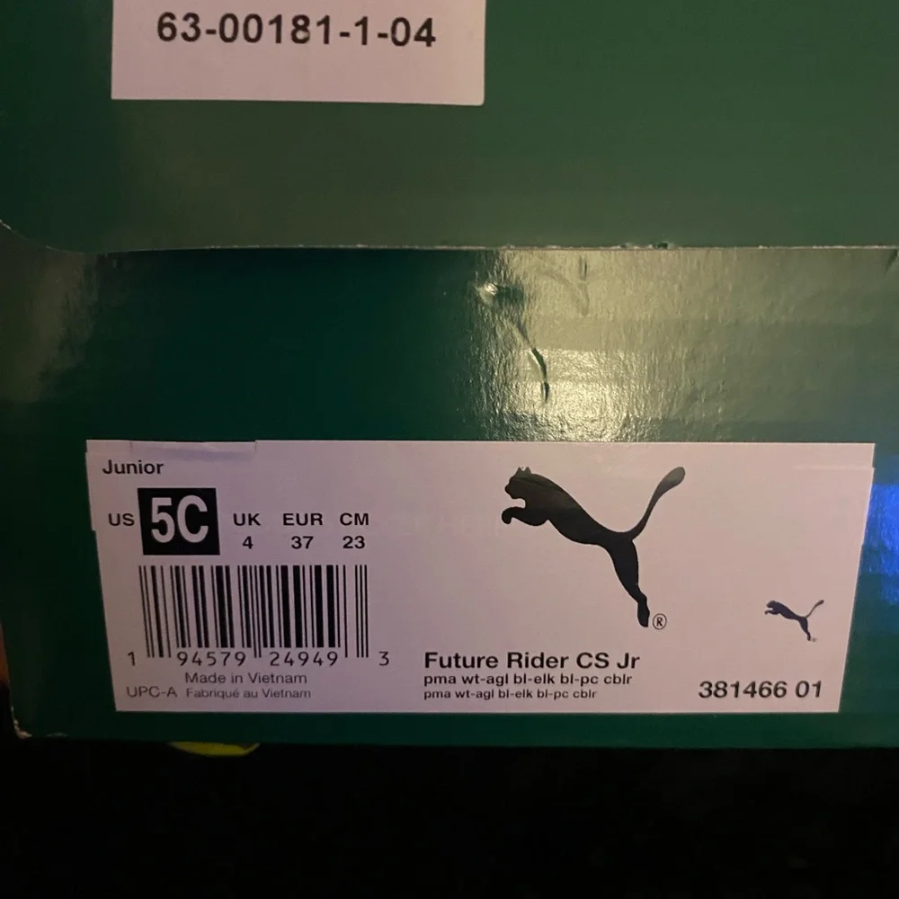 PUMA Kids' Blue, Orange & Light Teal Sneakers